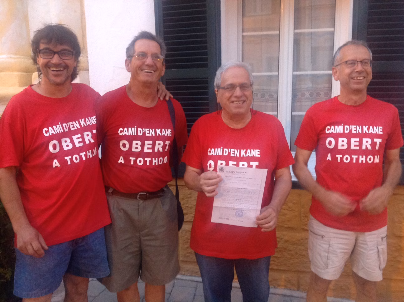 Llaman a  declarar a los Amics del Camí d'en Kane el 8 de agosto