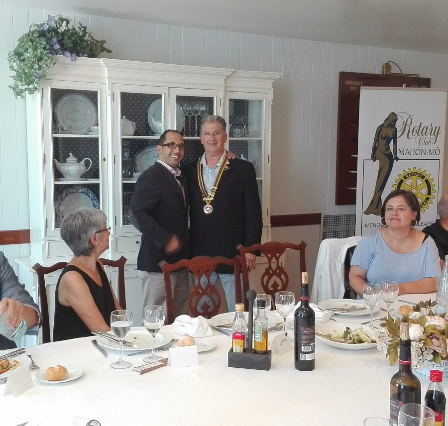 Relevo en la presidencia del Rotary Club Mahón-Mô