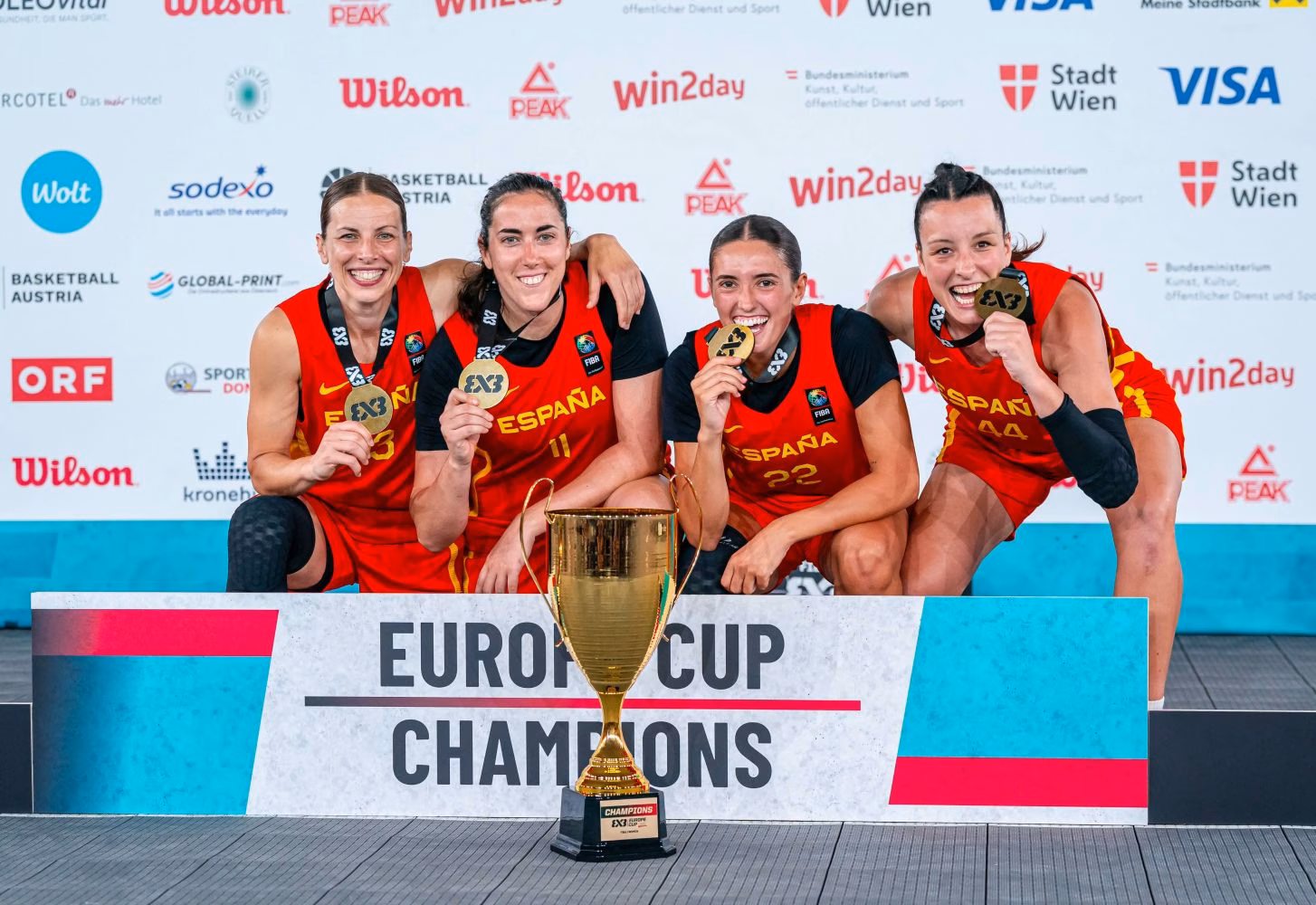 Gracia Alonso, campeona de Europa en baloncesto 3x3 con España