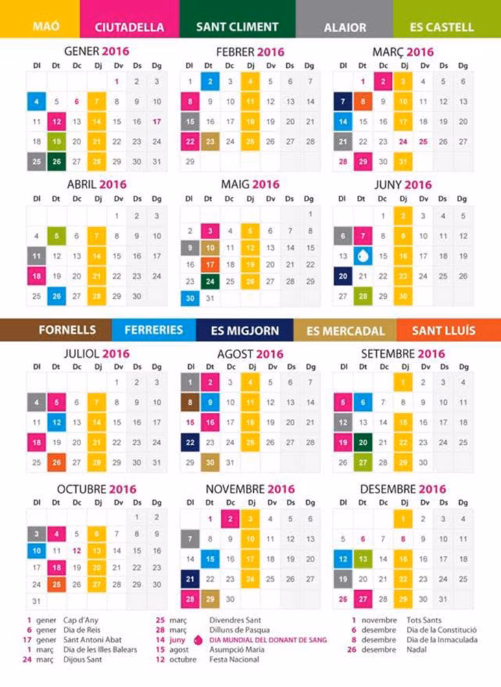 ¿Conoces el calendario de donaciones de sangre en Menorca?