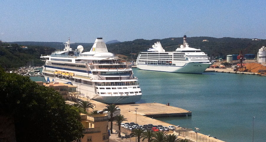 El turismo de cruceros deja en Menorca 3,36 millones de euros
