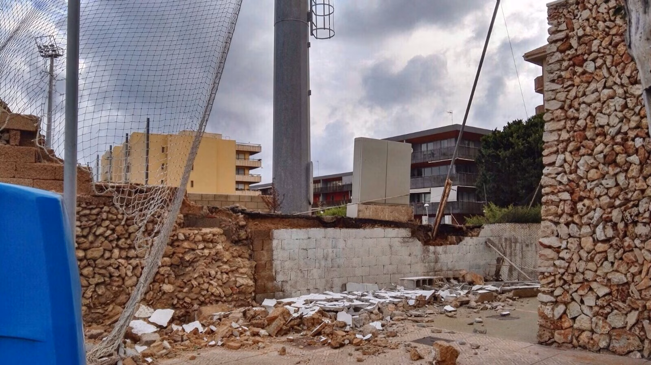 Devastador efecto del temporal en la Isla