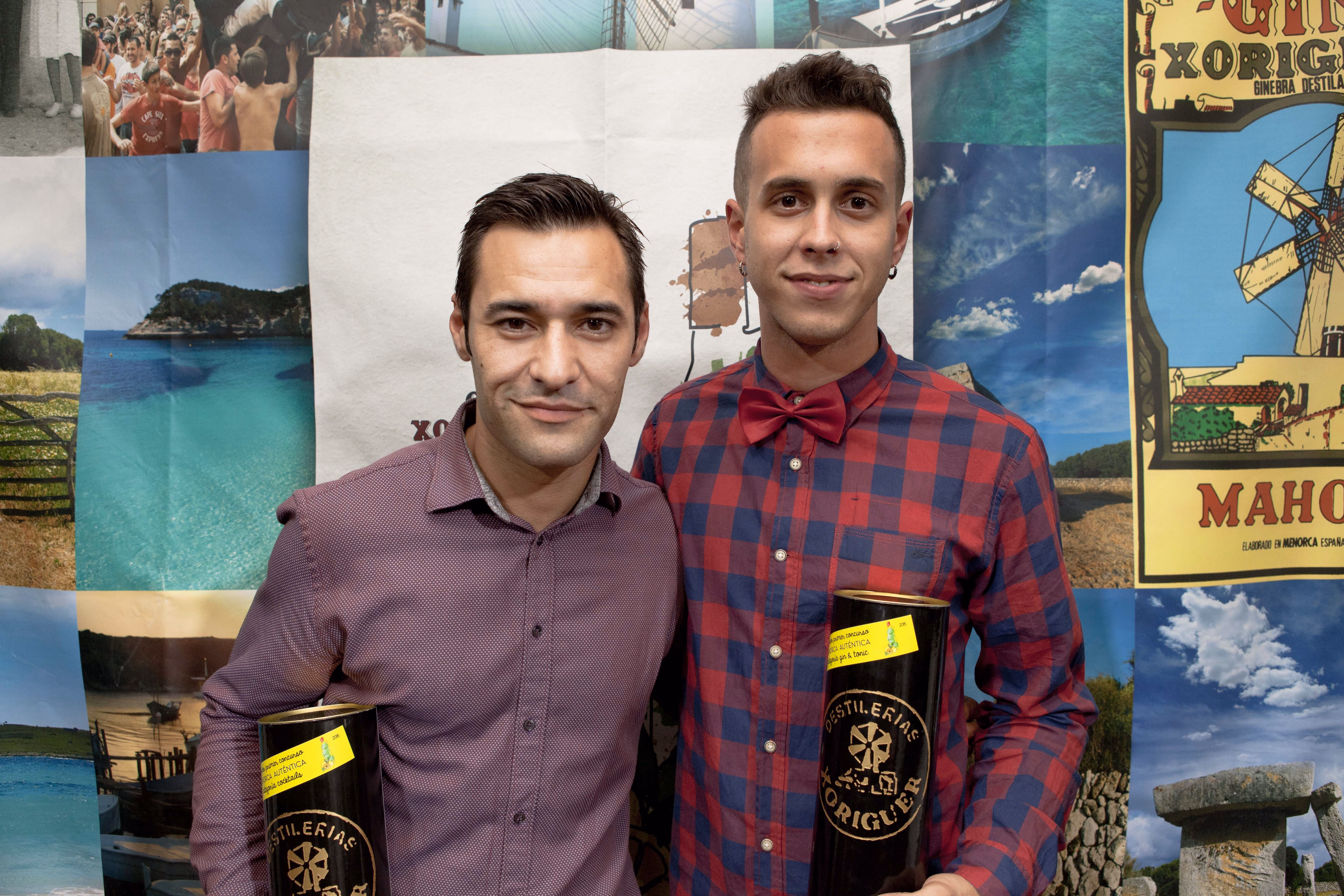 Iván Castell y Diego Varela, ganadores del I Concurso de Gin&Tonic y Cocktail 'Menorca Auténtica'