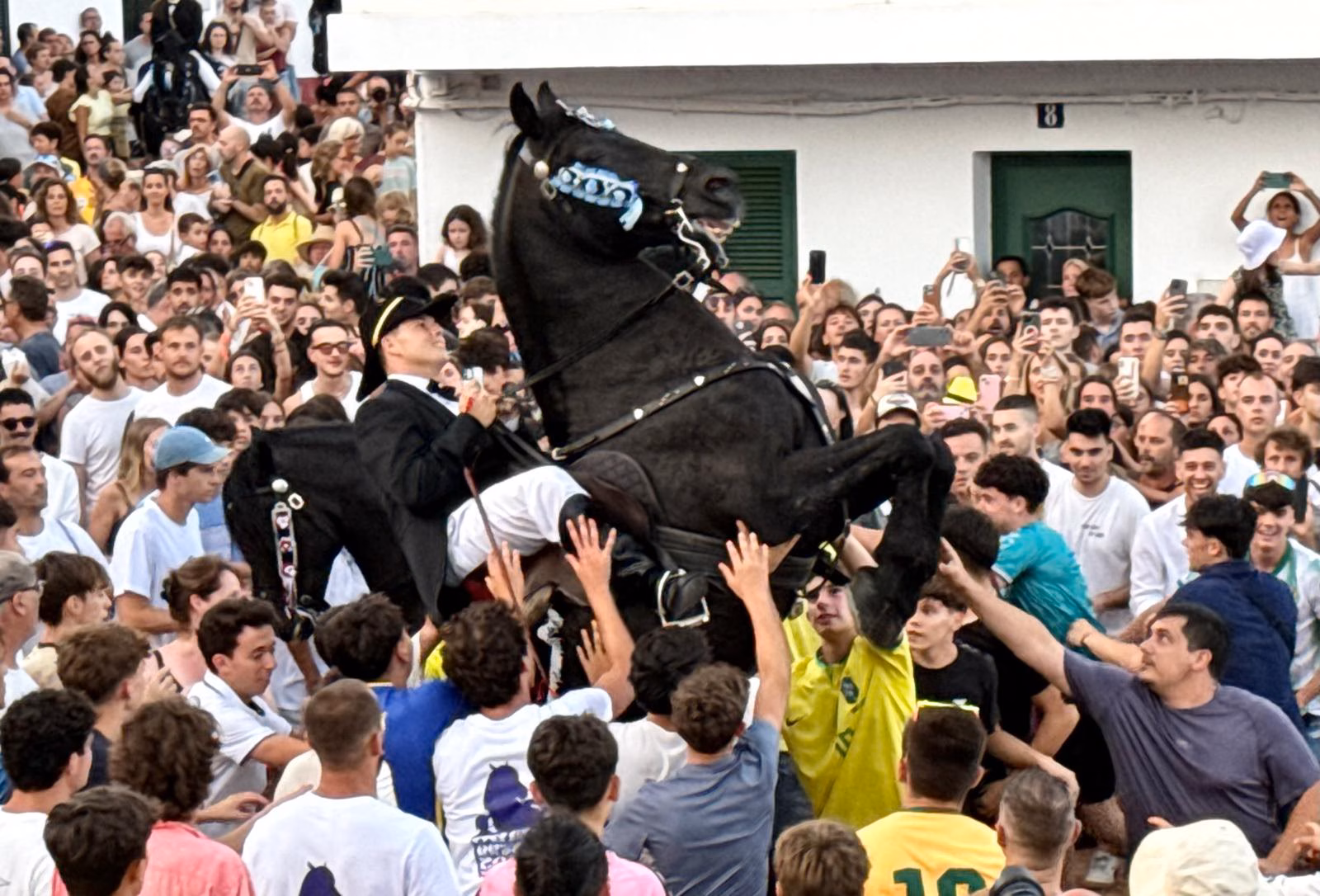 (Vídeos y fotos) Sant Antoni lleva la fiesta a Fornells