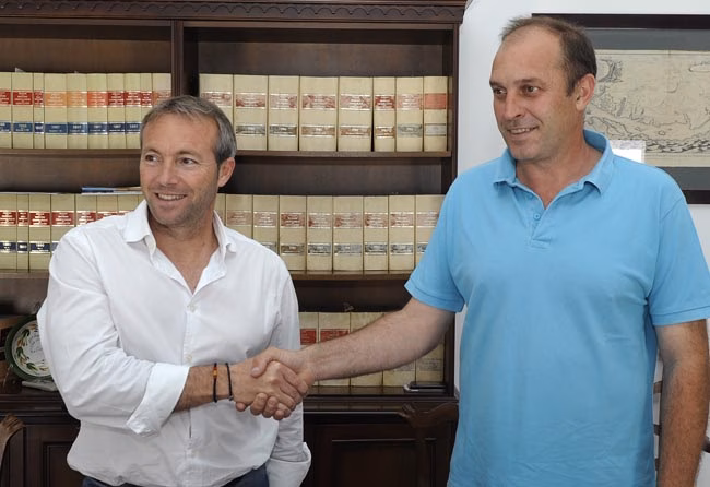 Lluís Camps alcalde y Florencio Conde primer teniente