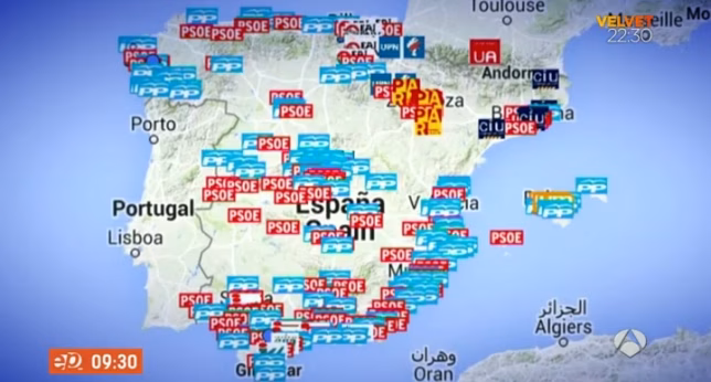 Así está el mapa de la corrupción en España