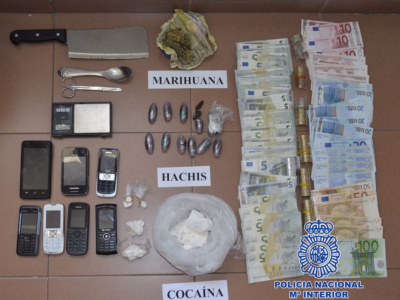 La Policía Nacional acaba con un "punto negro" de venta de drogas