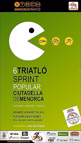 Nacho Allés y Julia Rita ganan el triatlón popular de Ciutadella