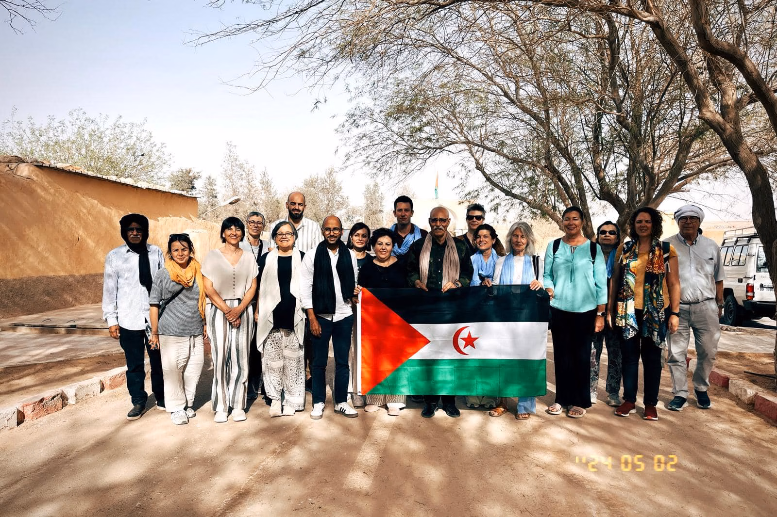 Joana Gomila y Cristina Gómez de visita oficial a los campamentos de refugiados saharauis