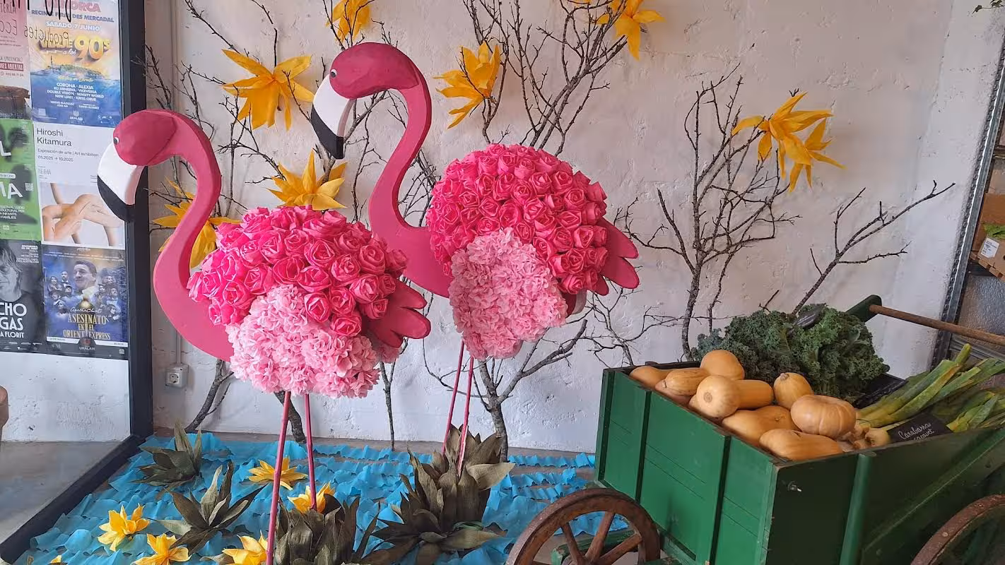 (Fotos) Es Magatzem Ecològic gana el concurso de mostradores de Maó+Flors