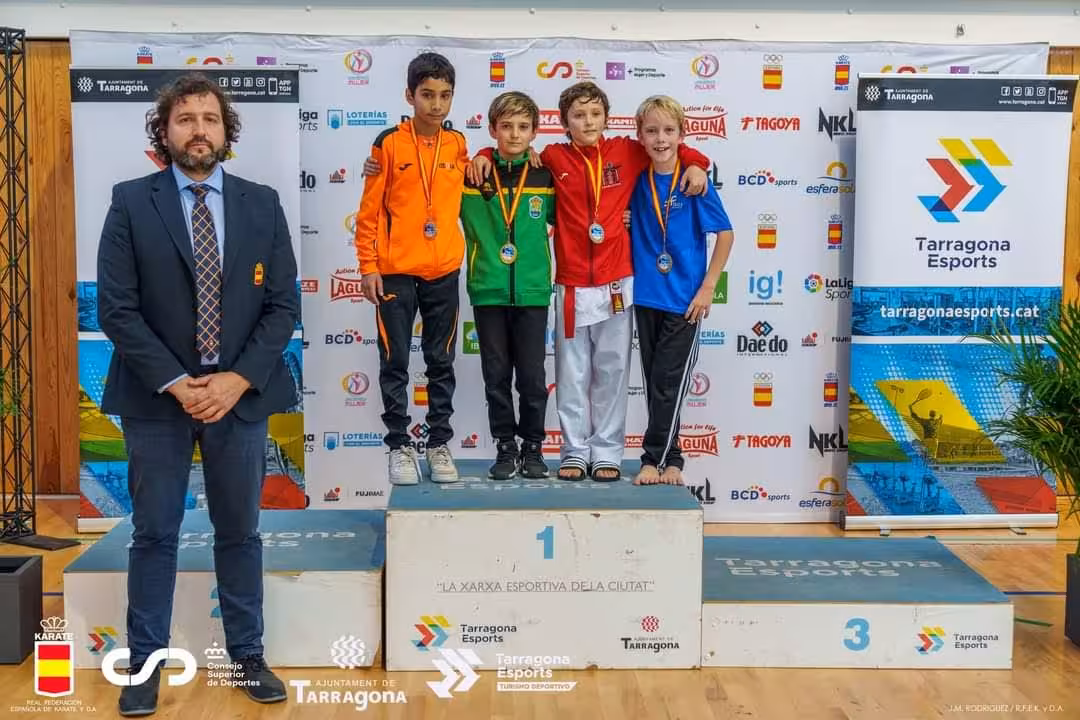 Lluís Ferrer obtiene el bronce en la Liga Nacional Infantil de Karate