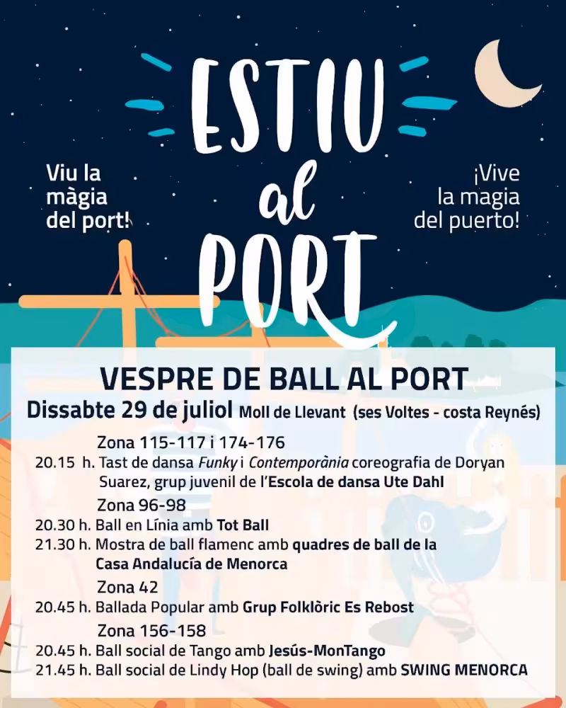 Maó vivirá este fin de semana un 'Vespre de ball al port'