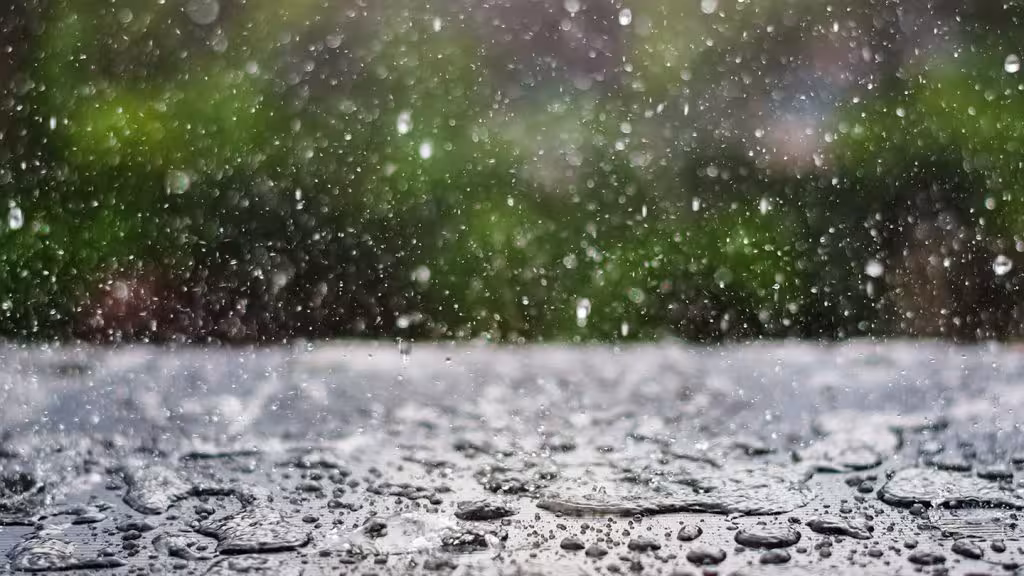Las gotas de lluvia