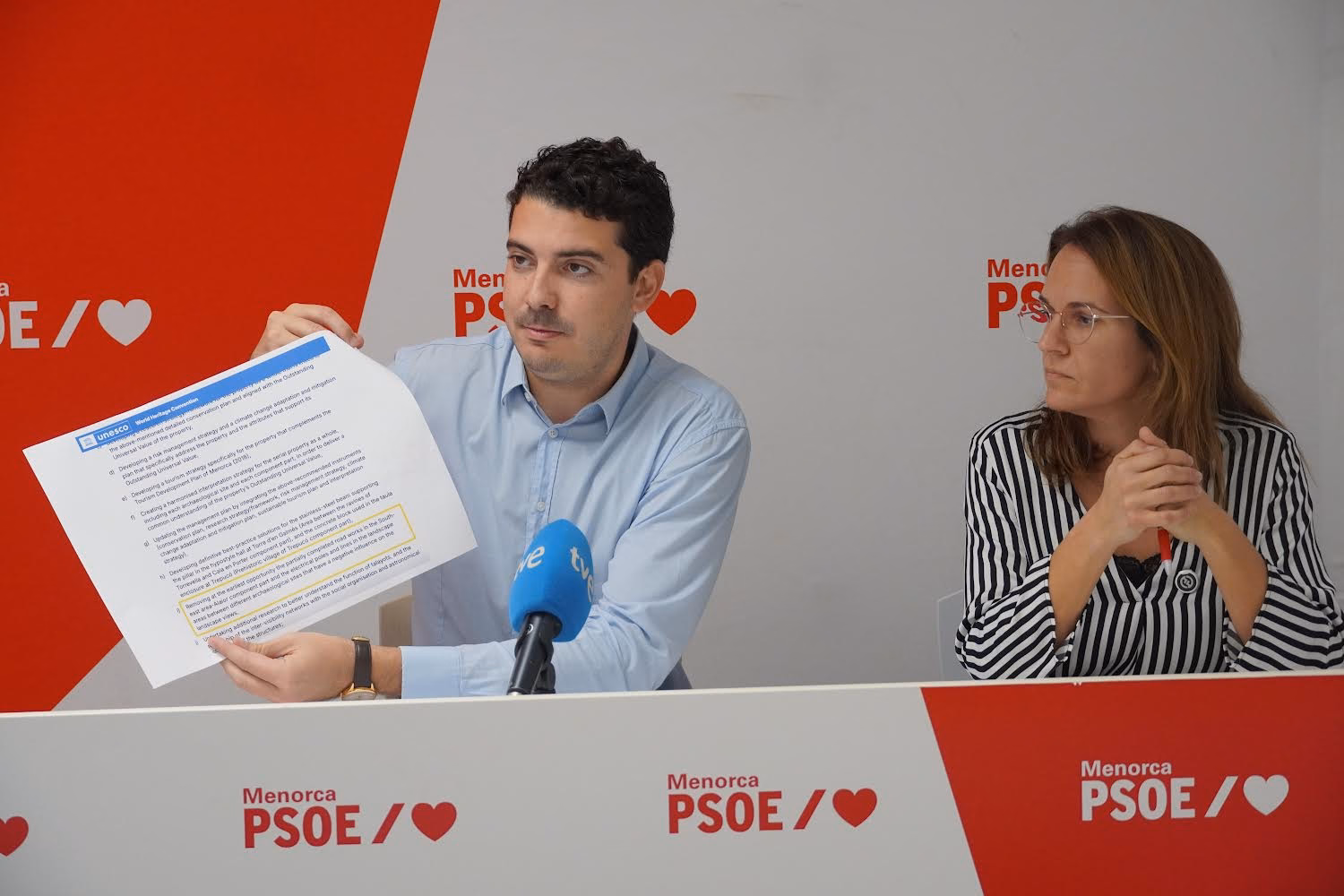 El PSOE advierte que las recomendaciones de la Unesco sobre Rafal Rubí son mandatos vinculantes