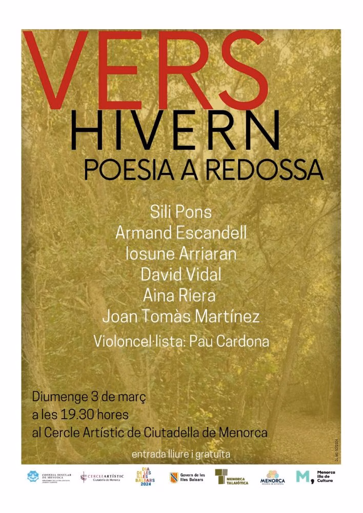 La octava edición del recital 'Vershivern' se celebrará en Ciutadella