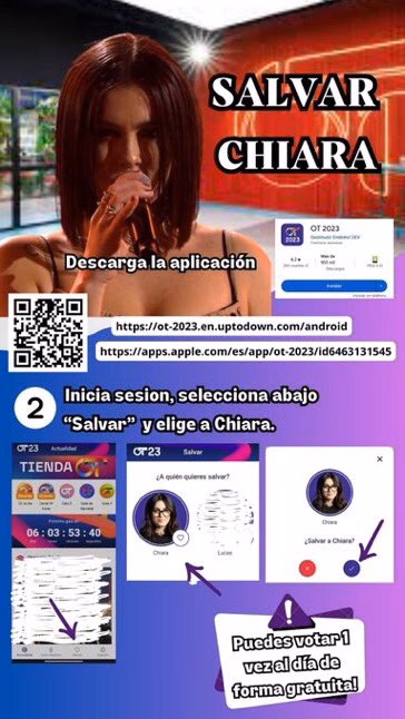 Las redes se movilizan para mantener a Chiara en 'Operación Triunfo'