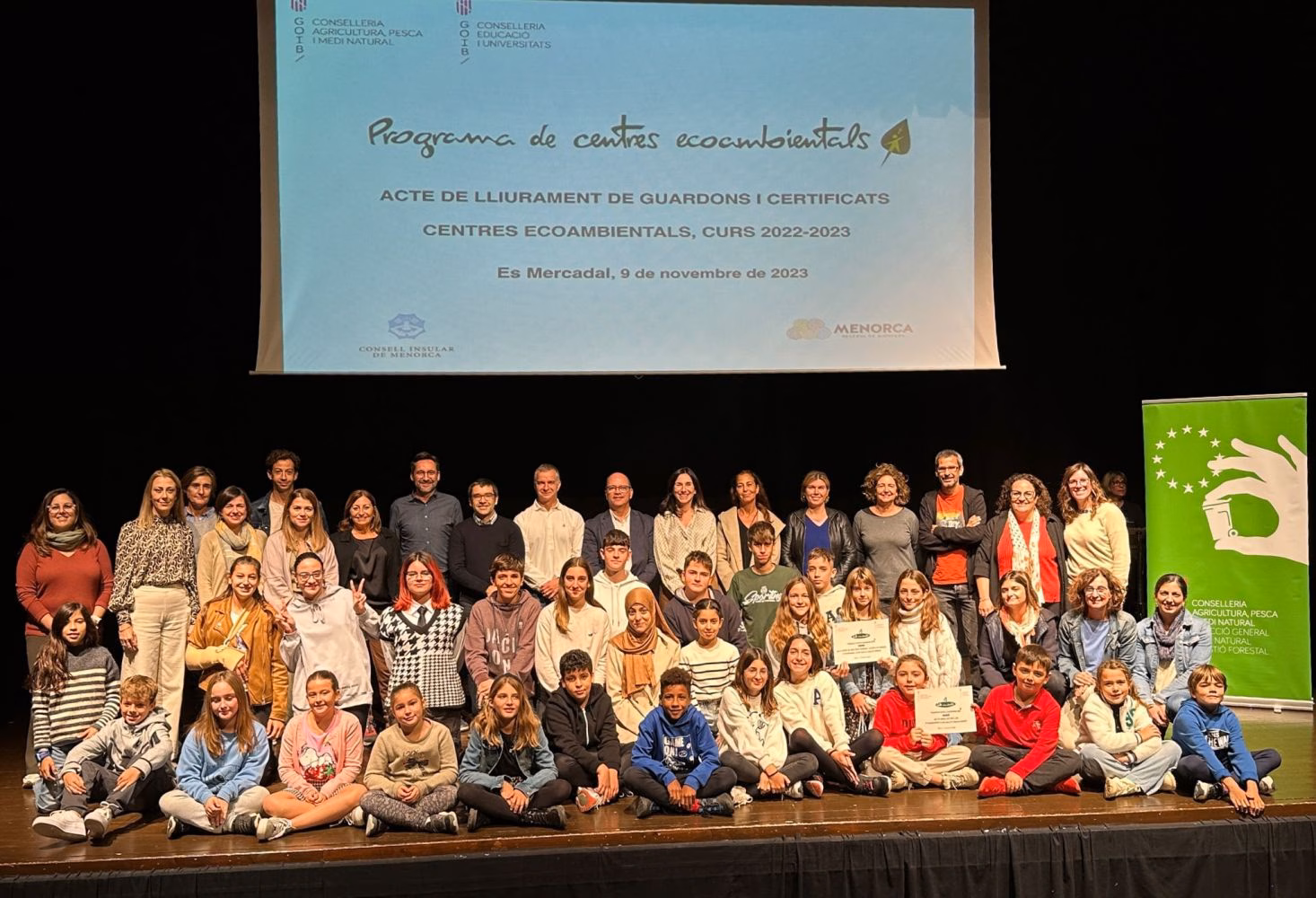 (Fotos) Menorca celebra el compromiso ambiental con 15 escuelas premiadas por proyectos sostenibles