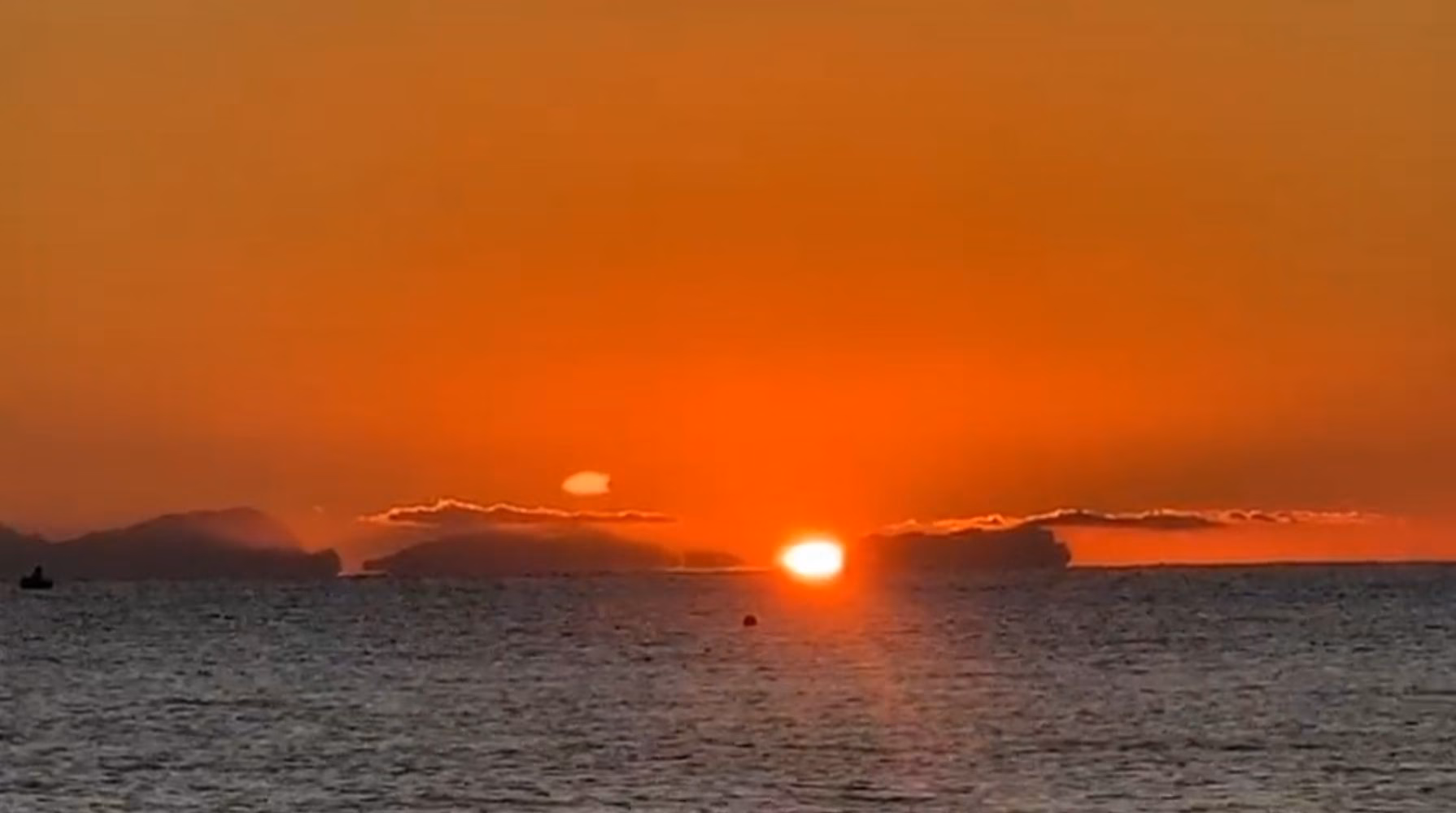 (Vídeo) La bellísima puesta de sol en Menorca