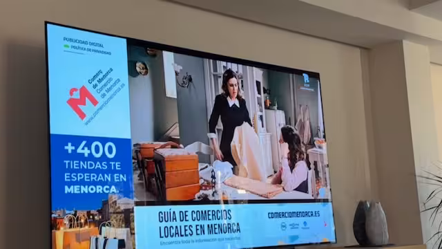 Imagen de la campaña en televisión.