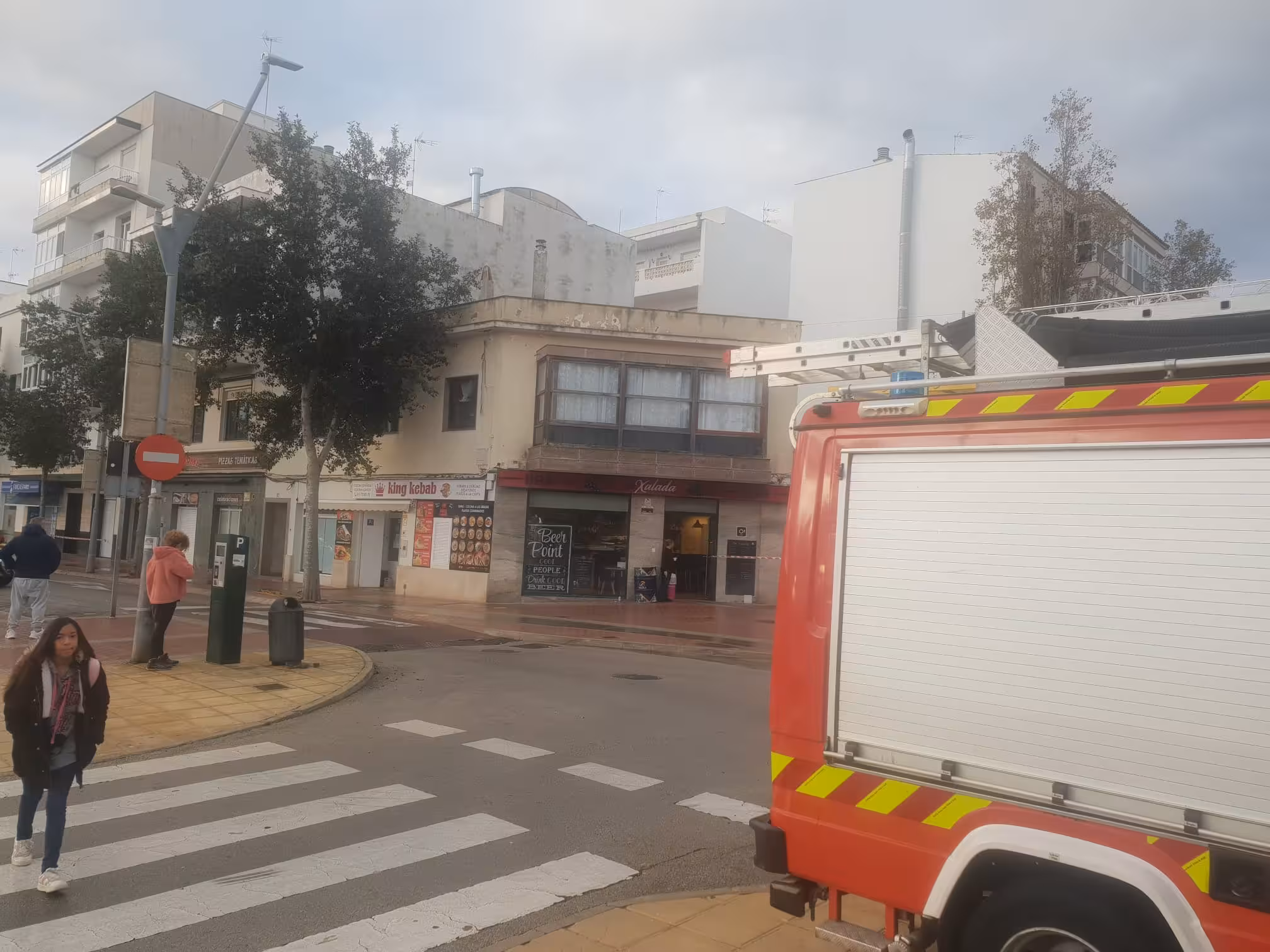 El incidente ha tenido lugar en un kebab.