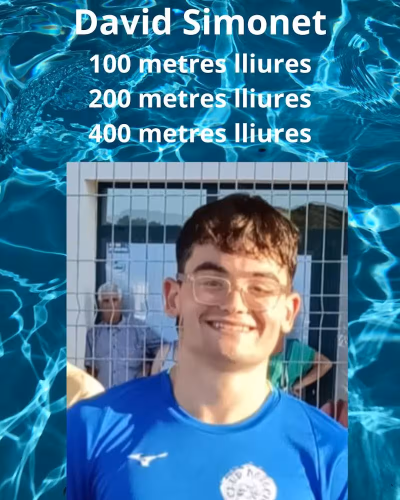 Uno de los cuatro nadadores.