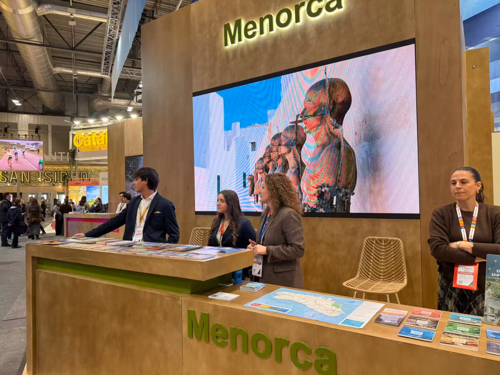 Espacio de Menorca en el stand de Baleares en FITUR. (Foto: FFTM)