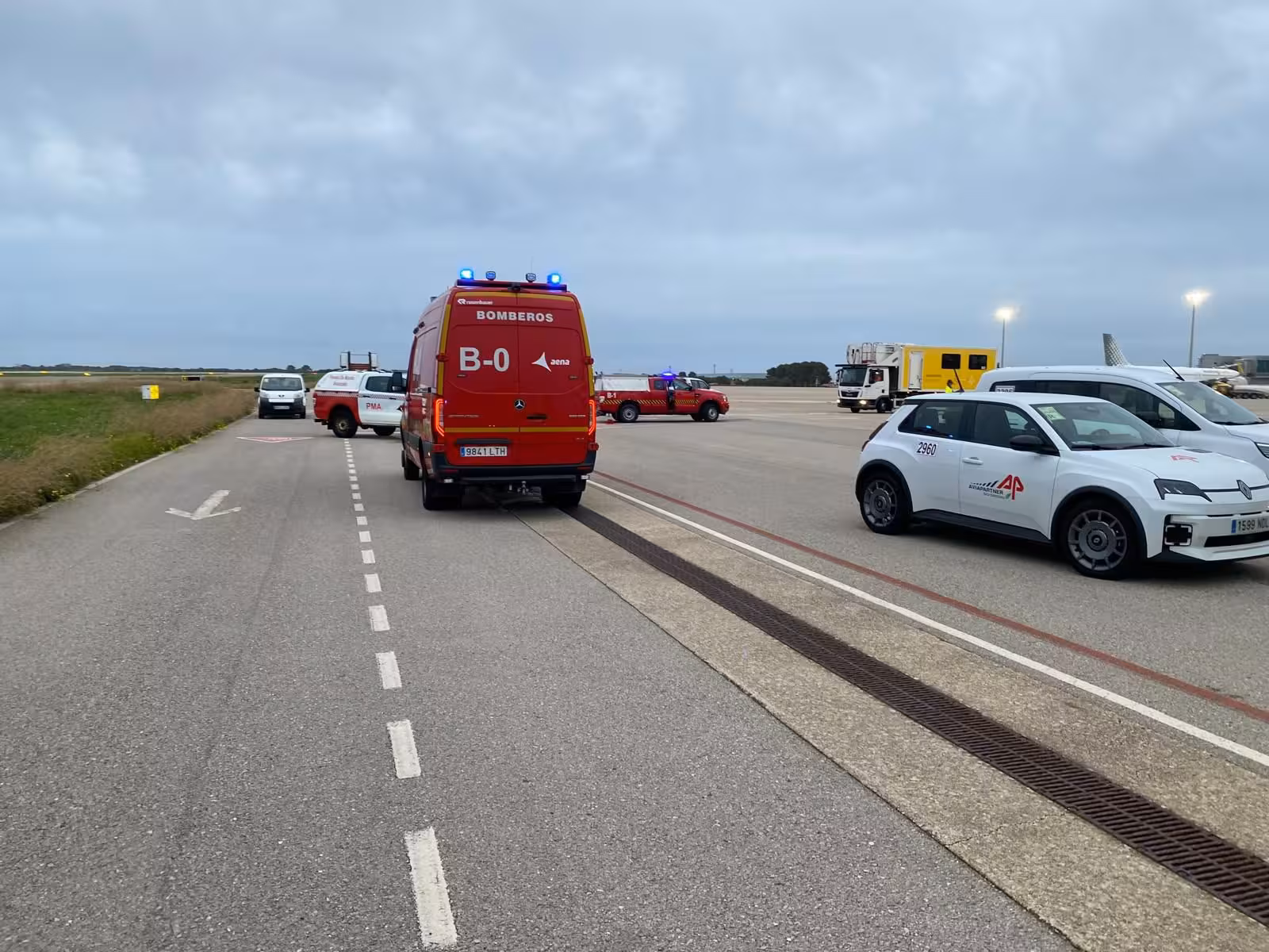 El paciente ha sido asistido en el mismo avión.