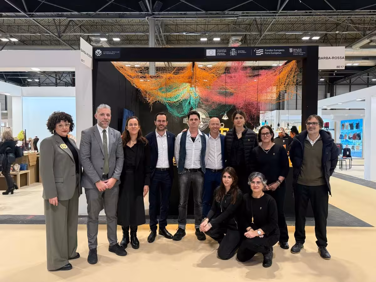 Delegación menorquina en la feria.