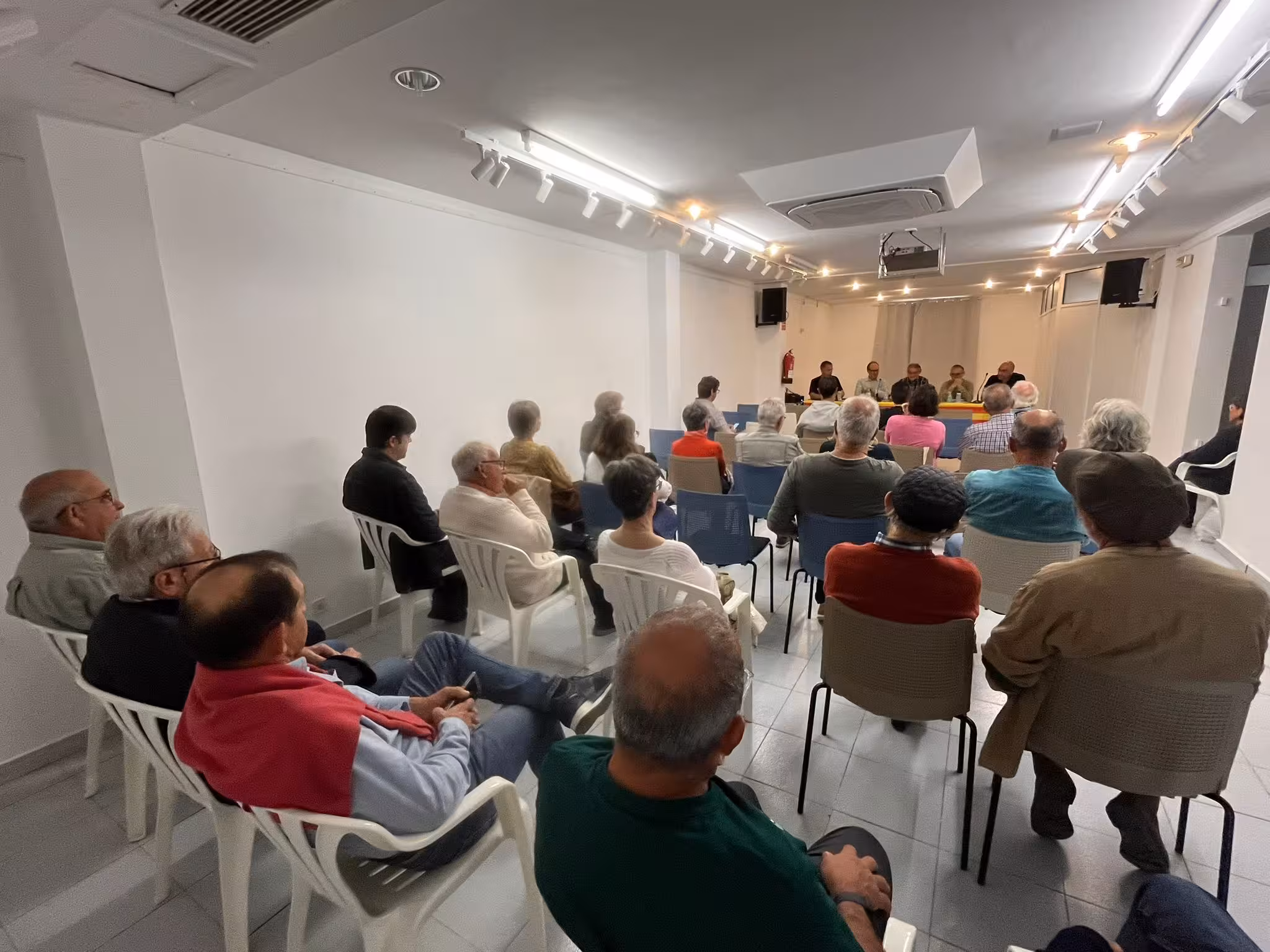 Un momento de la reunión.