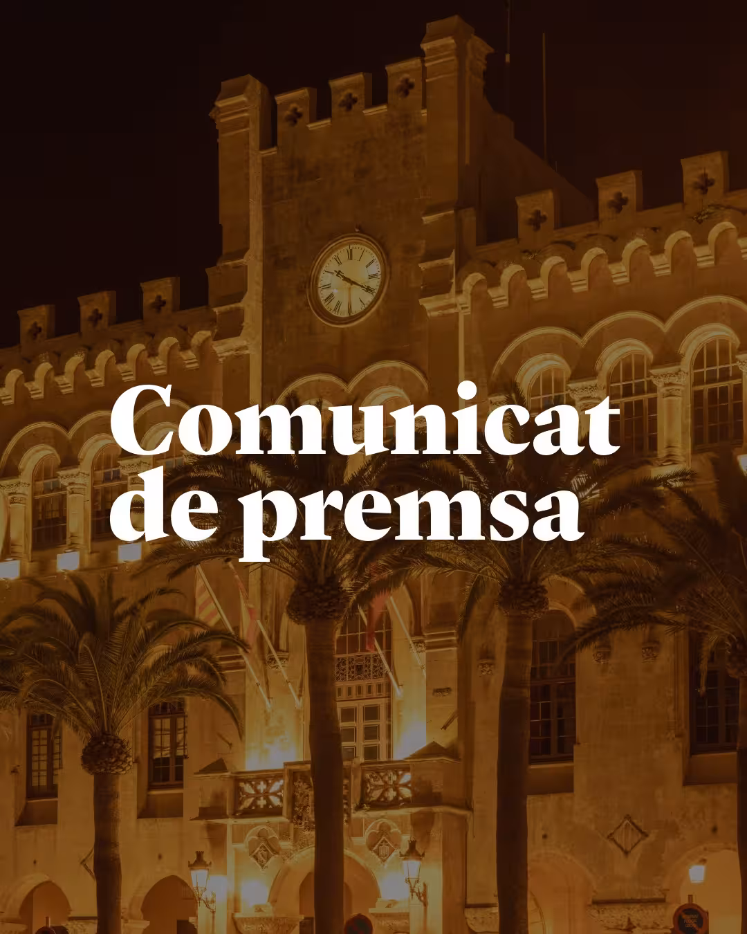 Imagen de un comunicado de prensa del Ayuntamiento.