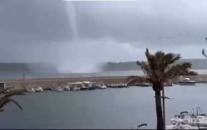 Así se ha visto el 'cap de fibló' en Fornells. (Imagen: RICARDO RIERA)