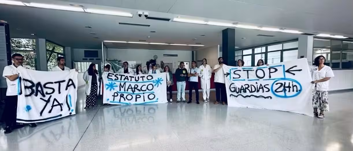 Protesta de médicos en la Isla.
