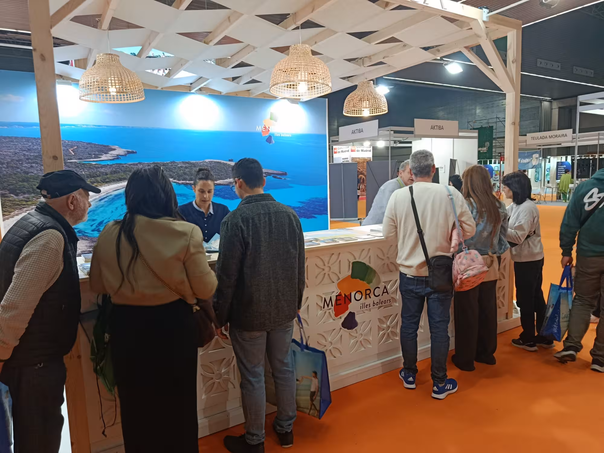 El estand de Menorca ha despertado un gran interés. (Foto: FFTM)