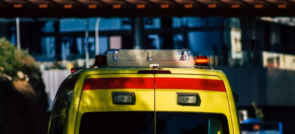 Imagen de una ambulancia.