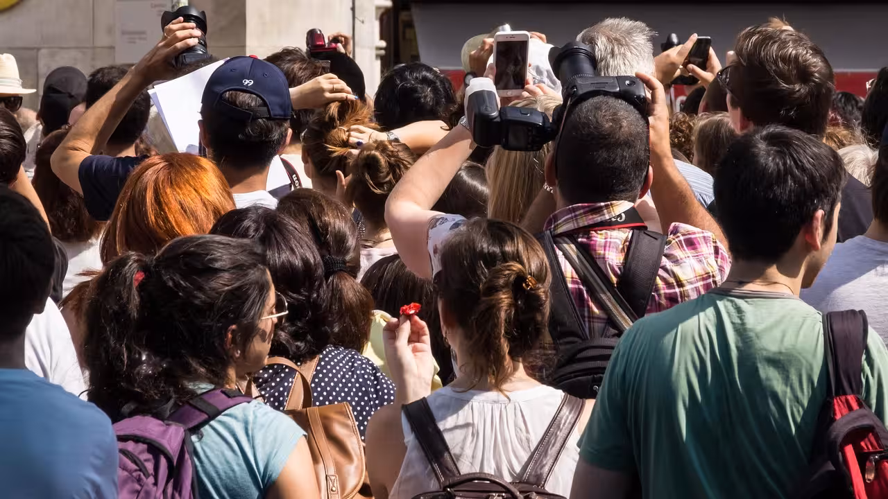Grupo de turistas.
