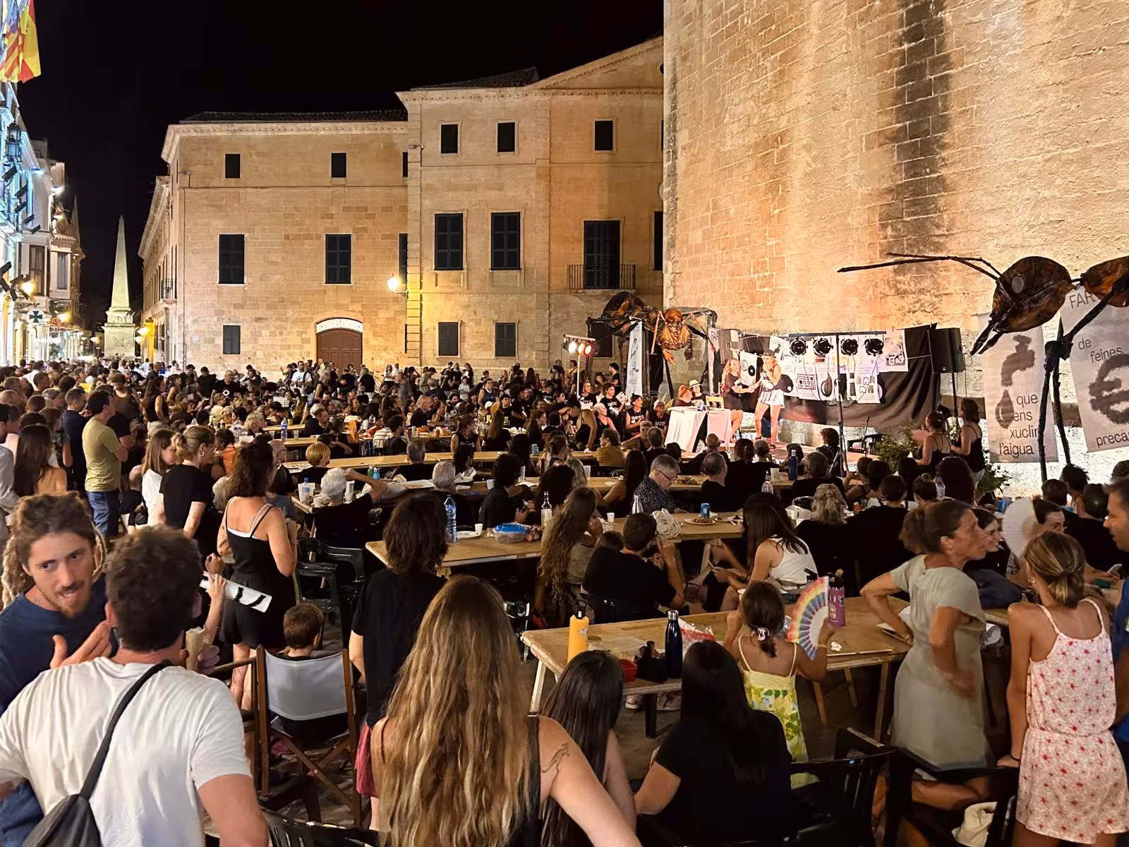 Una imagen del acto en Ciutadella.