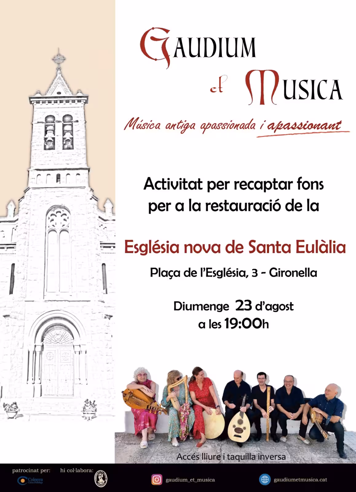 Todo a punto para disfrutar de la música en Es Castell. (Foto: GAUDIUM ET MUSICA)