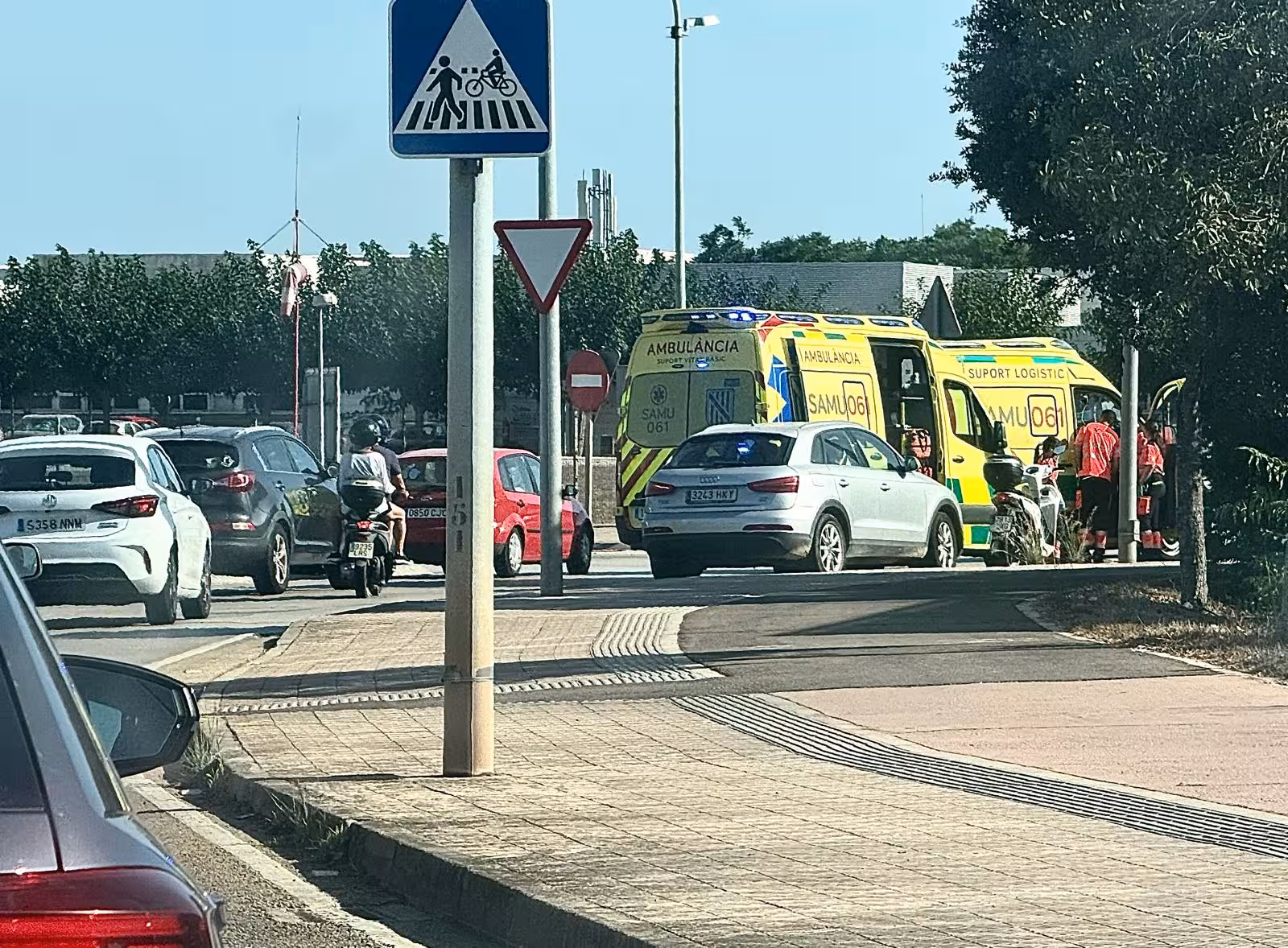 Imagen del accidente.