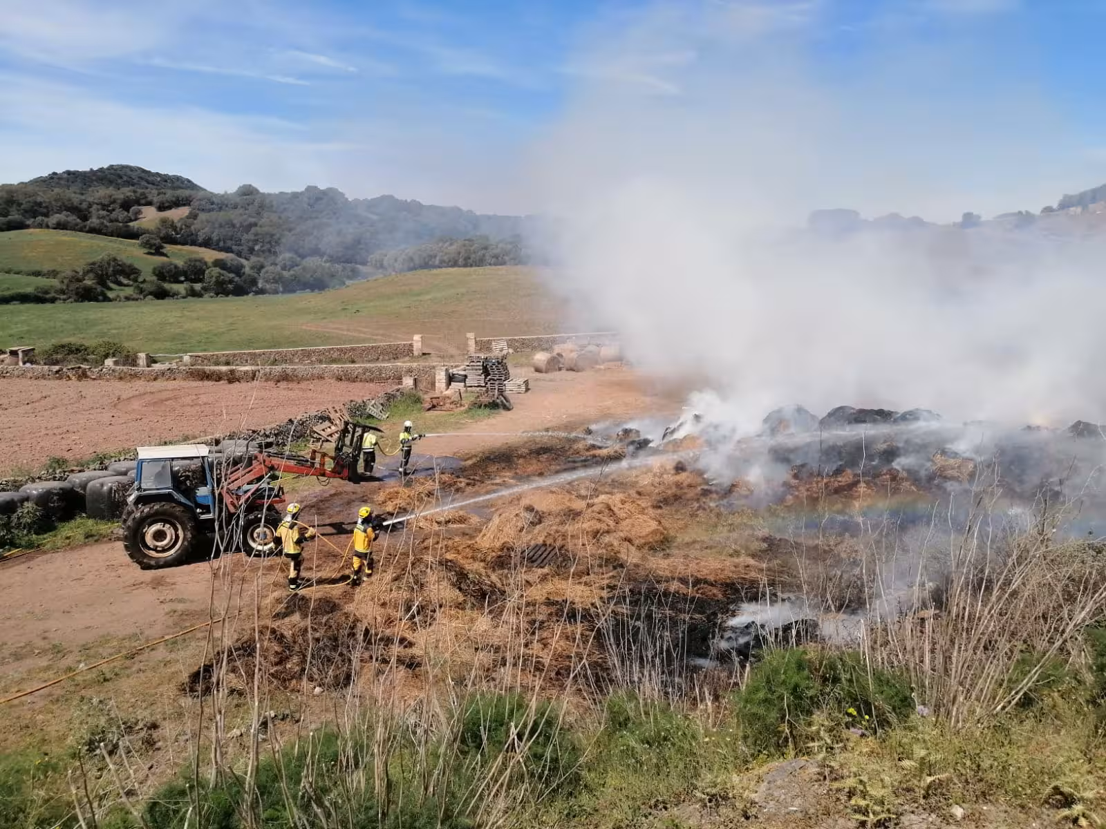Imagen de archivo de un incendio en Es Mercadal.