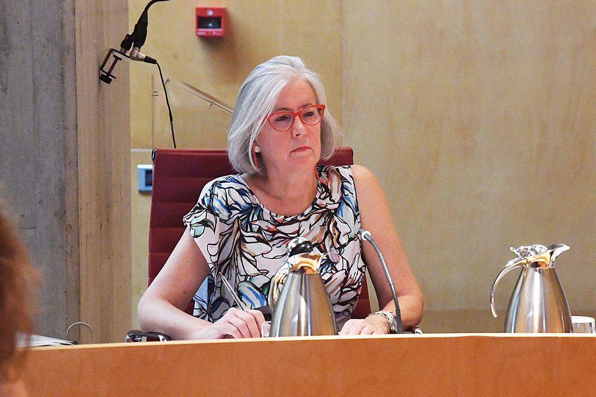 Maite de Medrano en el Consell Insular.