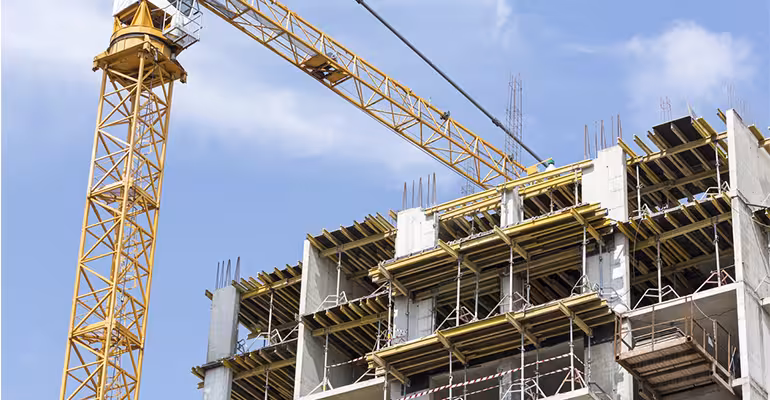 Construcción de viviendas.