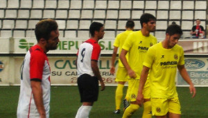 Rubén, en un partido ante el Villarreal B (Foto: centredesportslhospitalet.blogspot.com)