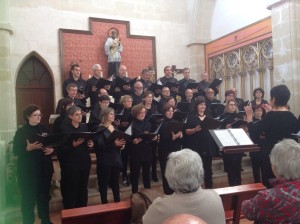 La Coral Clau de Sol en su concierto del pasado fin de semana en Llucmaçanes.