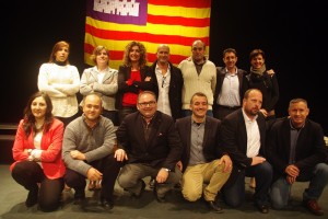 Conde y Forcada, con los candidatos del Pi Mallorca.