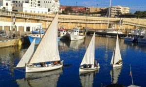 Encuentro de vela latina de Sant Antoni. Foto: Amics de la Mar de Menorca.