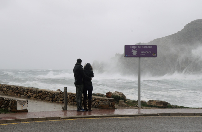 Temporal en Fornells (Foto: Tolo Mercadal)