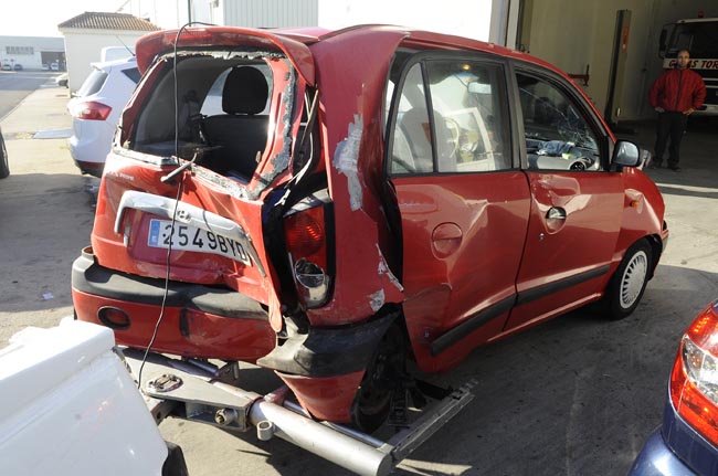 accidente de coche carretera alaior