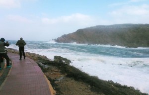 temporal en la boca de fornells