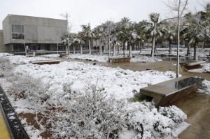 Imagen de la última nevada que cayó en Menorca. 