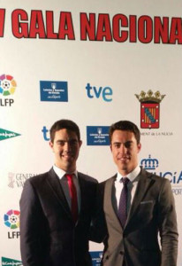 Torres, antes de entrar en la gala.